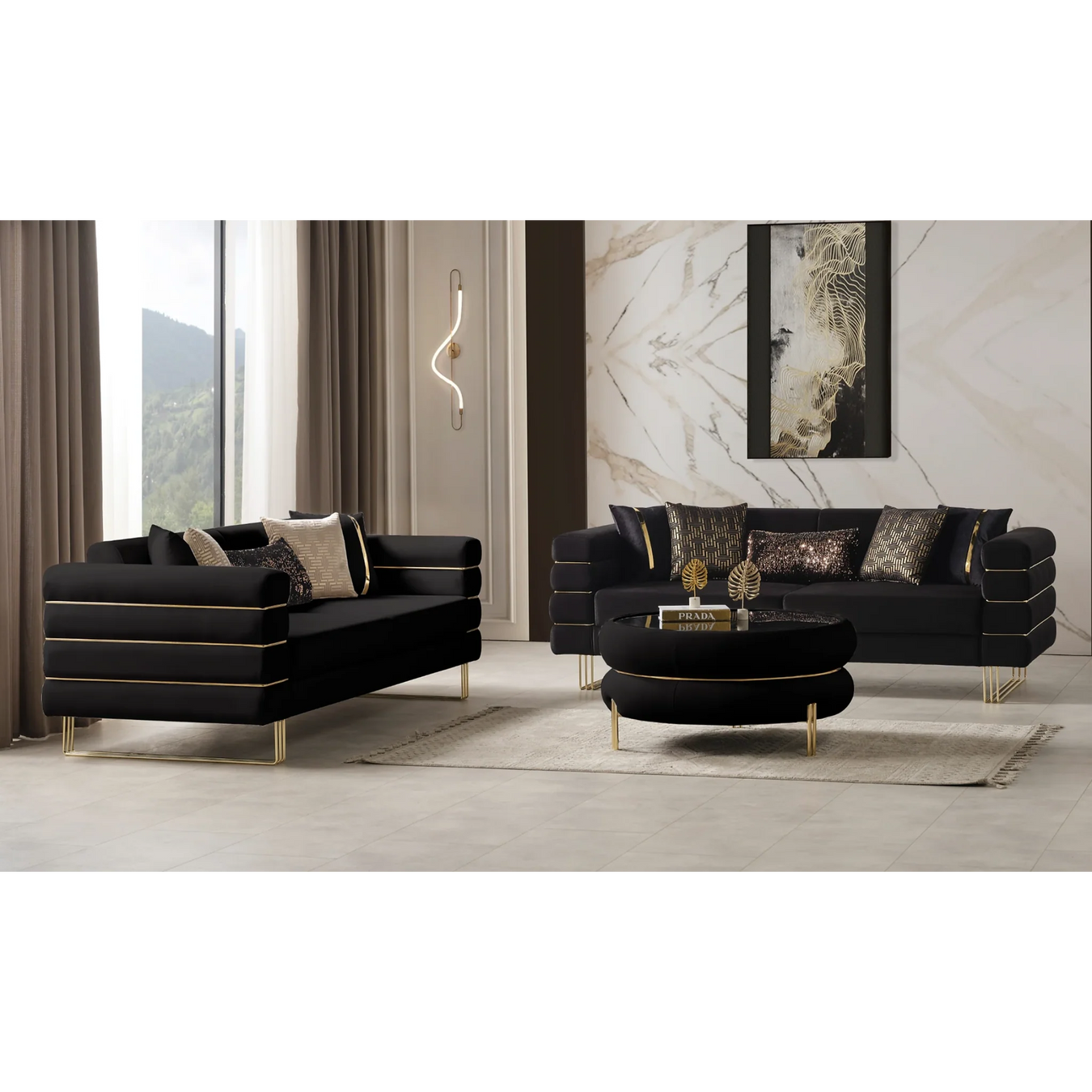 Modern Sofa & Loveseat