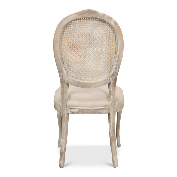 Sarreid Oval Cane Back Chair