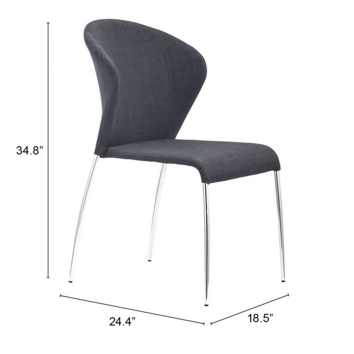 Zuo Modern Oulu Dining Chair Graphite