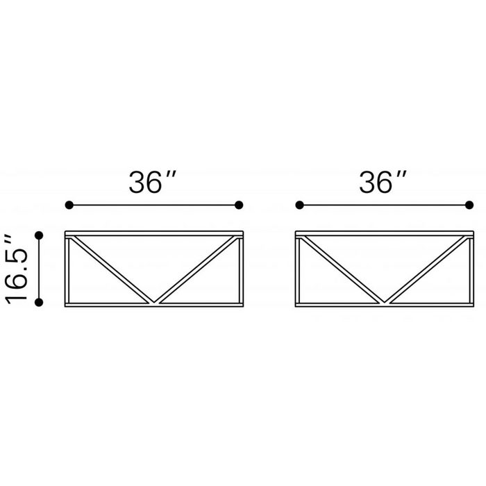 Zuo Modern Tintern Coffee Table