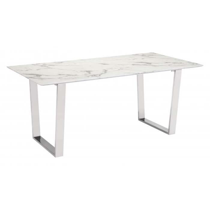 Zuo Modern Atlas Dining Table White