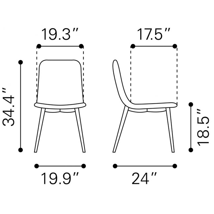 Zuo Modern Tangiers Dining Chair