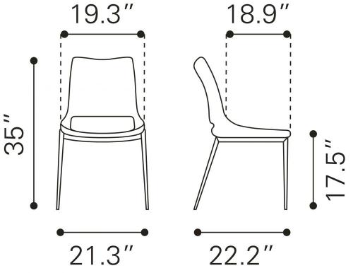 Zuo Modern Ace Dining Chair