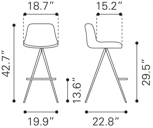Zuo Modern Aki Barstool