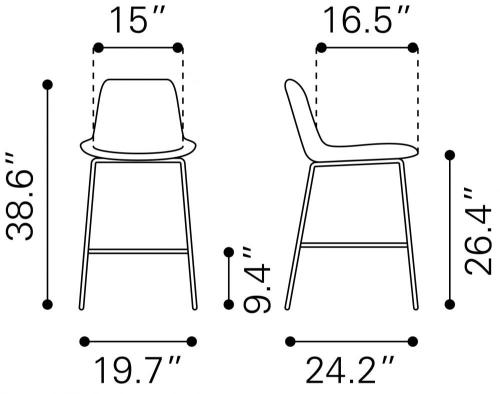 Zuo Modern Tony Counter Stool