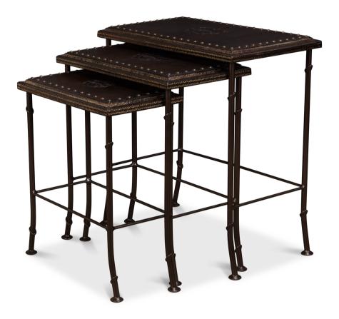 Sarreid Noble Nesting Tables  Set Of 3