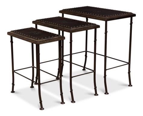 Sarreid Noble Nesting Tables  Set Of 3