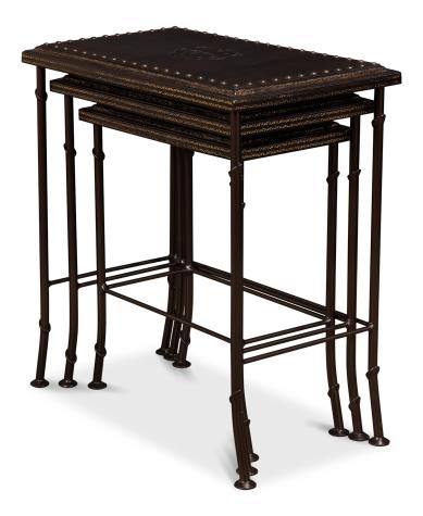 Sarreid Noble Nesting Tables  Set Of 3
