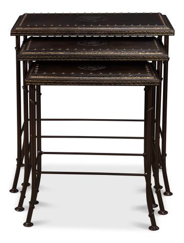 Sarreid Noble Nesting Tables  Set Of 3