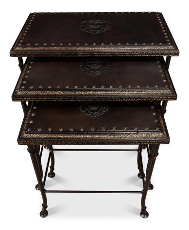Sarreid Noble Nesting Tables  Set Of 3