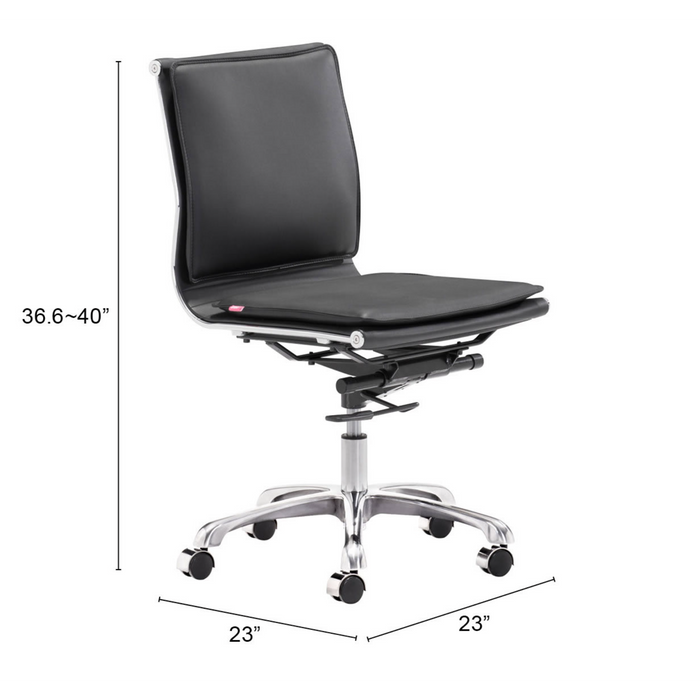 Zuo Modern Lider Plus Armless Office Chair