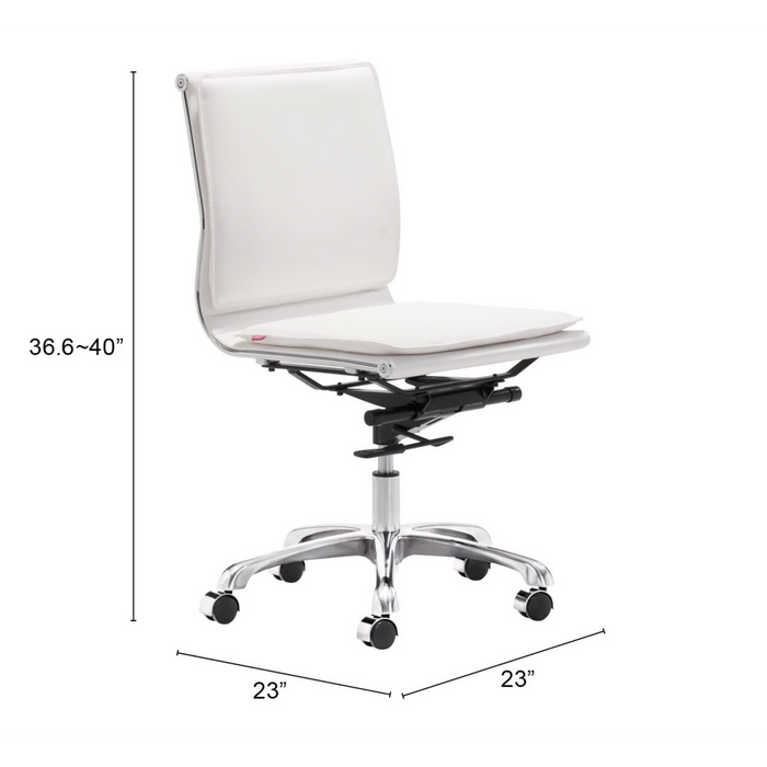 Zuo Modern Lider Plus Armless Office Chair