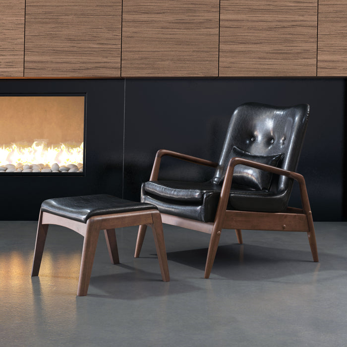 Zuo Modern Bully Lounge Chair & Ottoman