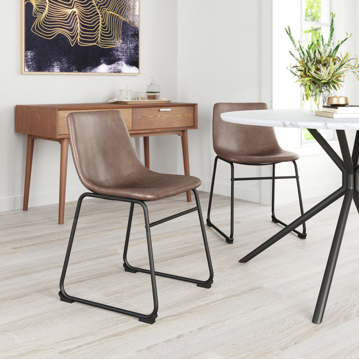 Zuo Modern Smart Dining Chair Vintage Espresso