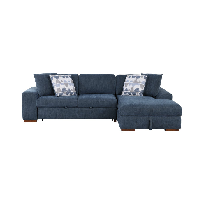 Homelegance Raife 3-Piece Sectional with Right Chaise and Ottoman