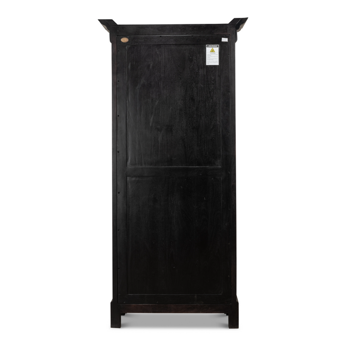 Sarreid Bookcase In Ebony Finish