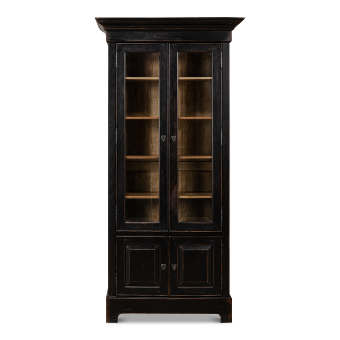 Sarreid Bookcase In Ebony Finish