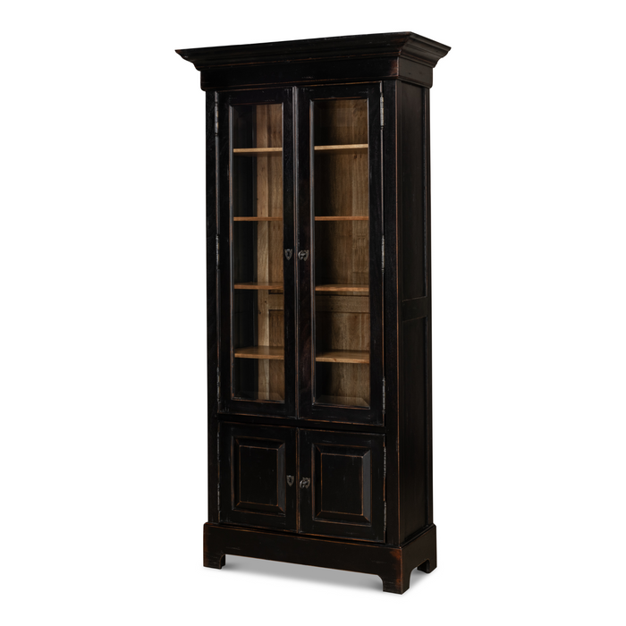 Sarreid Bookcase In Ebony Finish