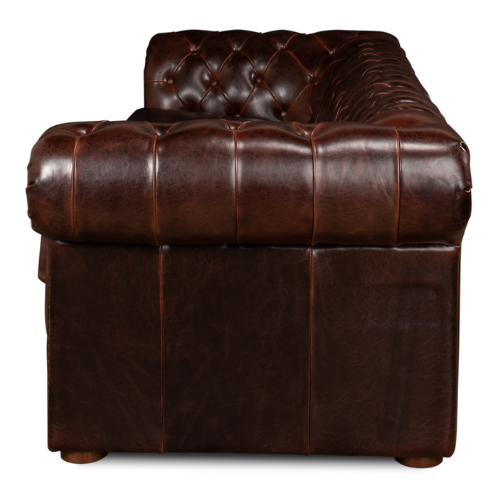 Sarreid Piccadilly  Sofa  Club Leather