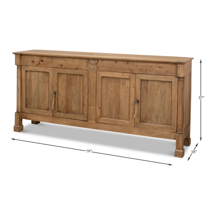 Sarreid Caracole Credenza  Driftwood Finish