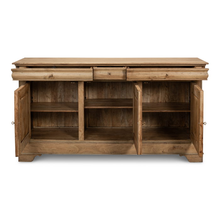 Sarreid Cafe Au Lait Buffet  Driftwood Finish