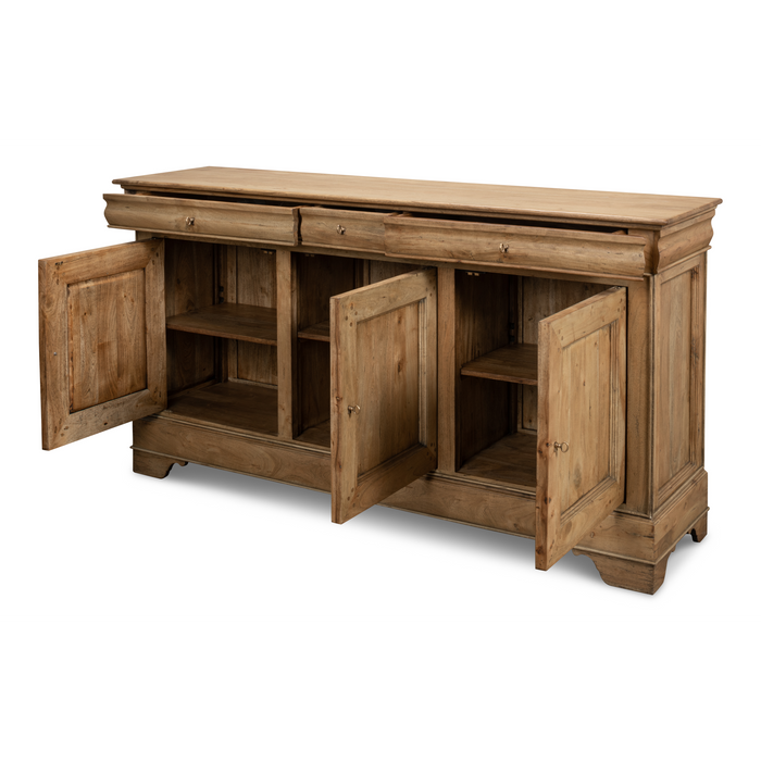 Sarreid Cafe Au Lait Buffet  Driftwood Finish