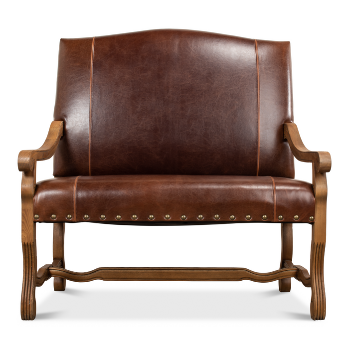 Sarreid Italian Leather Settee