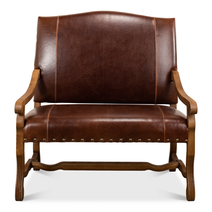 Sarreid Italian Leather Settee