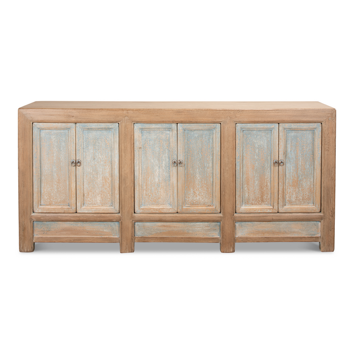 Sarreid Gansu Sideboard  6 Door  Pine