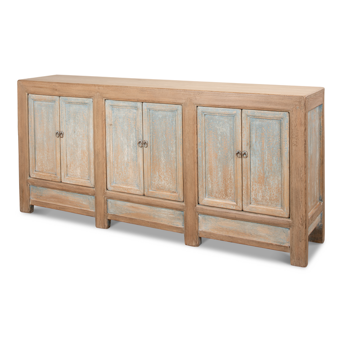 Sarreid Gansu Sideboard  6 Door  Pine