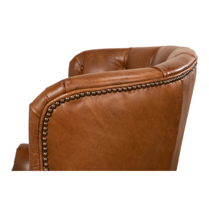 Sarreid Welsh Leather Chair