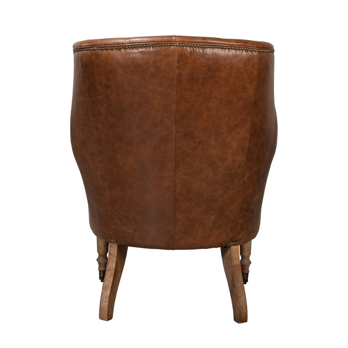 Sarreid Welsh Leather Chair