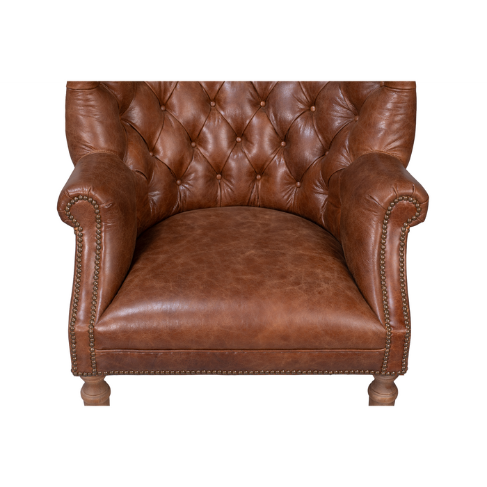 Sarreid Welsh Leather Chair