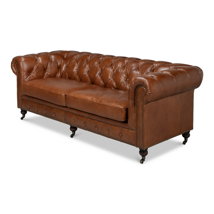 Sarreid Castered Chesterfield Sofa