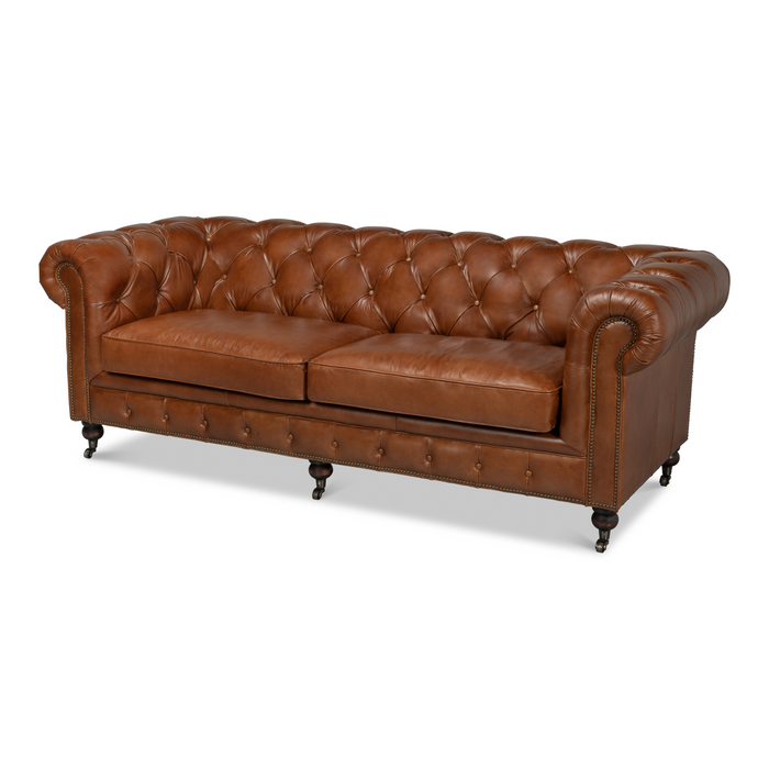 Sarreid Castered Chesterfield Sofa