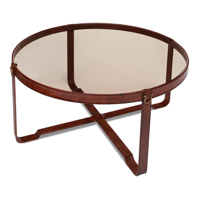 Sarreid Harness Round Coffee Table