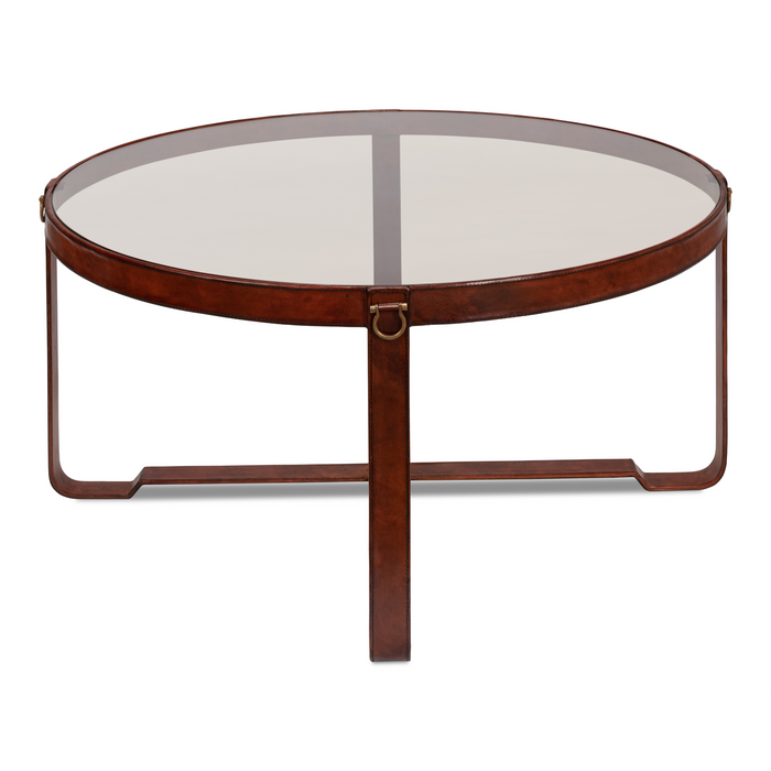 Sarreid Harness Round Coffee Table