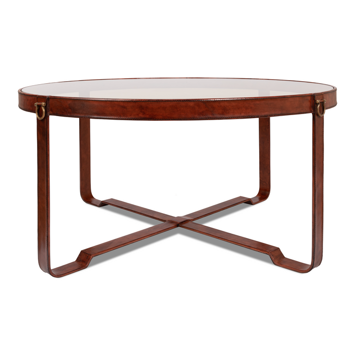 Sarreid Harness Round Coffee Table