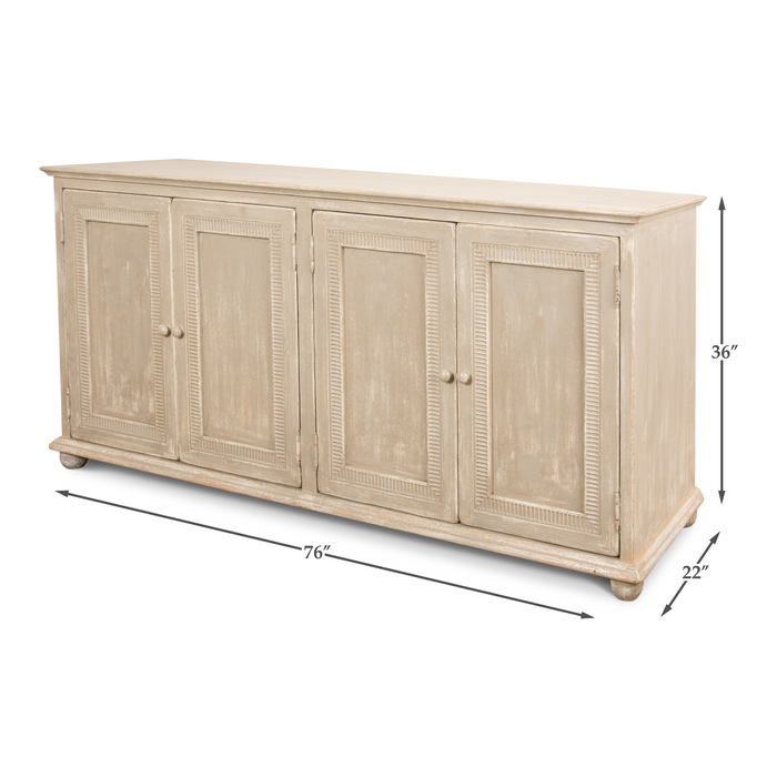 Sarreid Pie Crust Door Sideboard