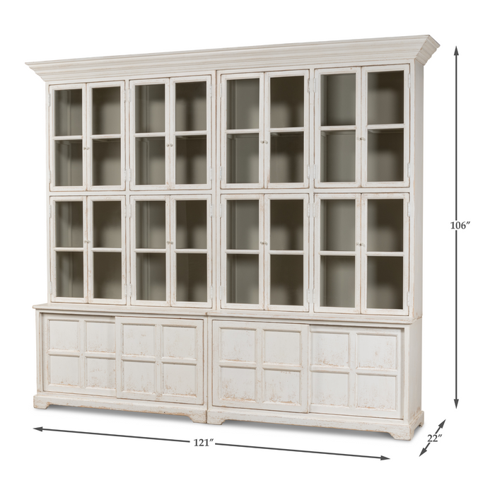 Sarreid Glass Front Bookcase