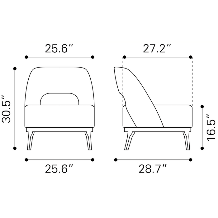 Zuo Modern Mistley Accent Chair