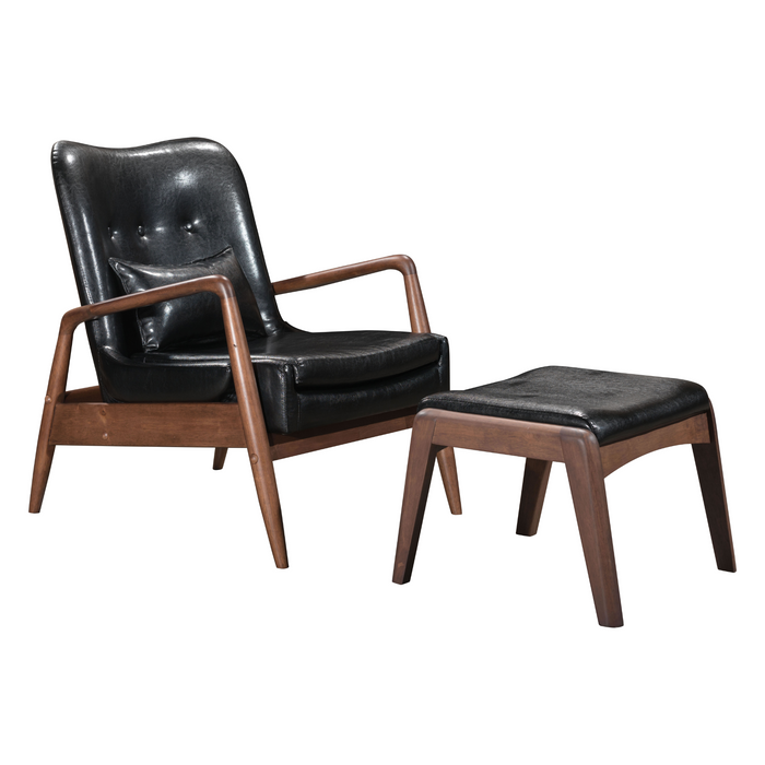 Zuo Modern Bully Lounge Chair & Ottoman