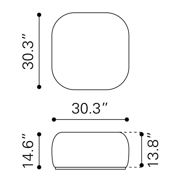 Zuo Modern Azua Ottoman