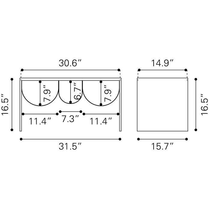 Zuo Modern Aveiro Coffee Table