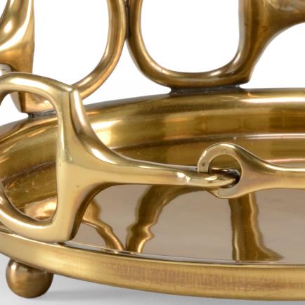 Wildwood Stirrups Tray - Brass (Sm)