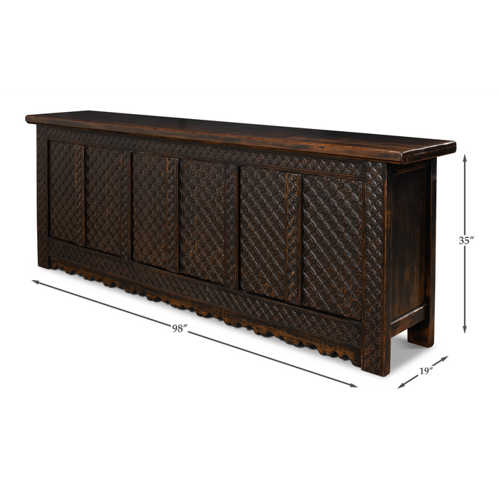 Sarreid Persian Black Sideboard