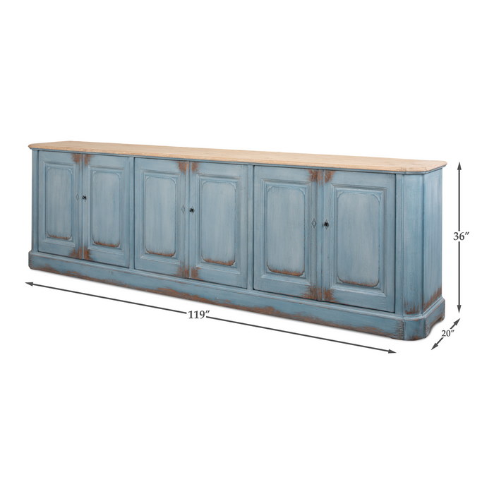 Sarreid Karlsson Sky Blue Sideboard