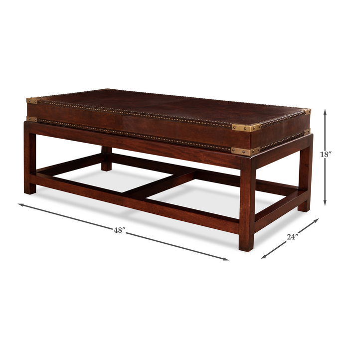 Sarreid Winchester Coffee Table