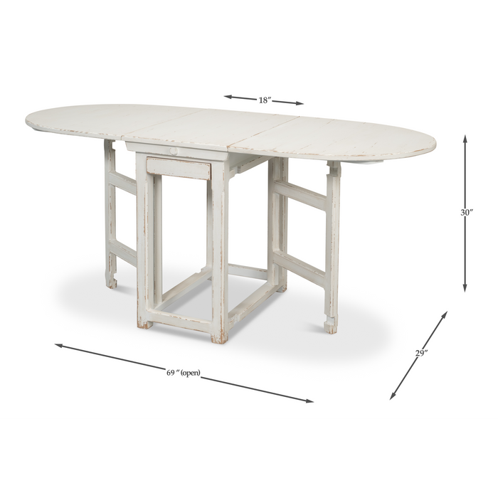 Sarreid Charlie's Woodenhinge Dropleaf Table