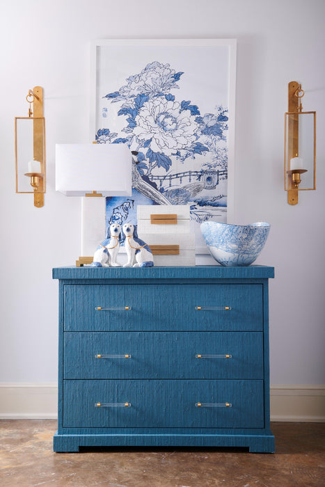Chelsea House Blue Oval Centerpiece